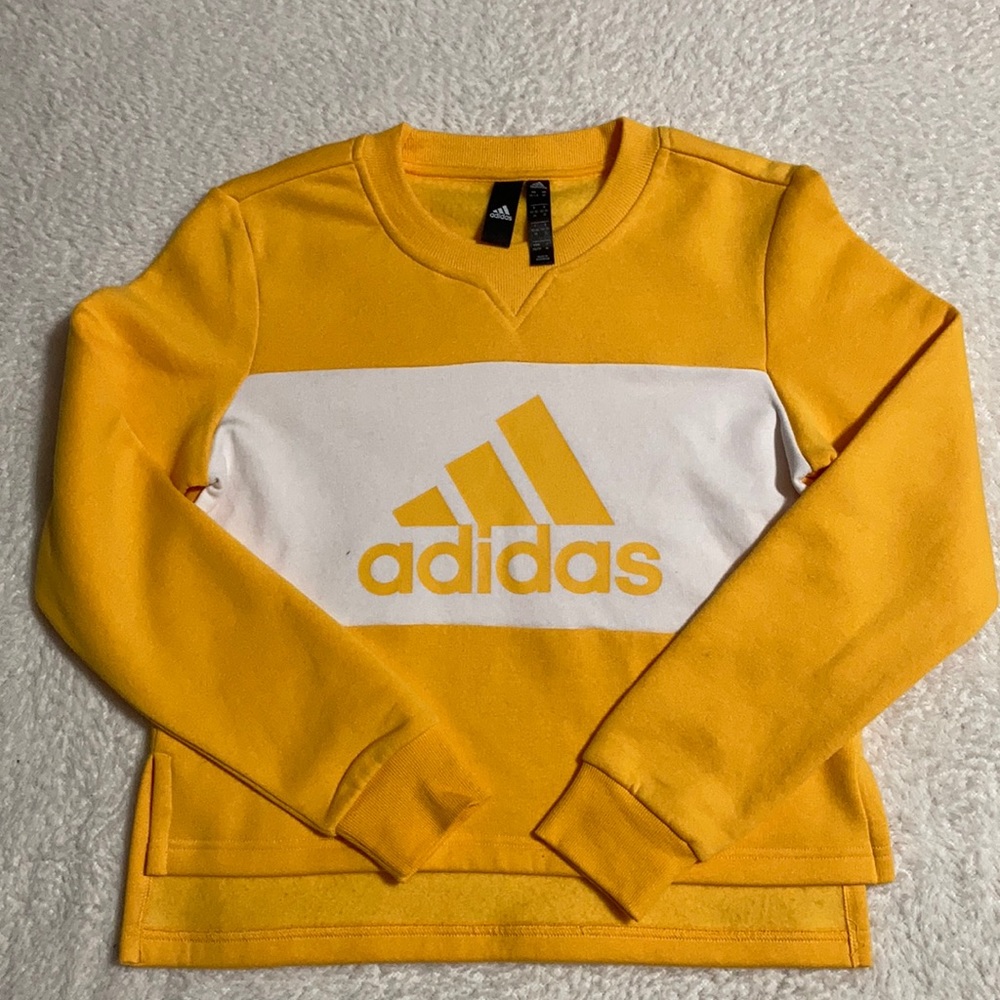Orange Adidas crewneck
